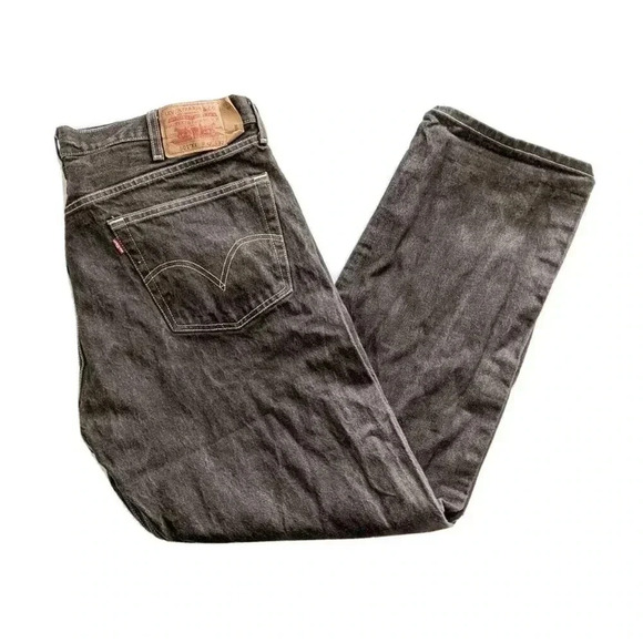 Levis 501 XX Brown Straight Fit Button Fly Jeans Sz 42 x 32 Red Tab Denim Cotton - Picture 1 of 6